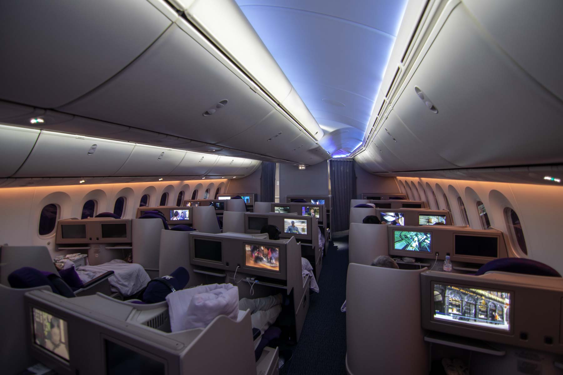 Air China Boeing 787 Business Class Peking nach Singapur