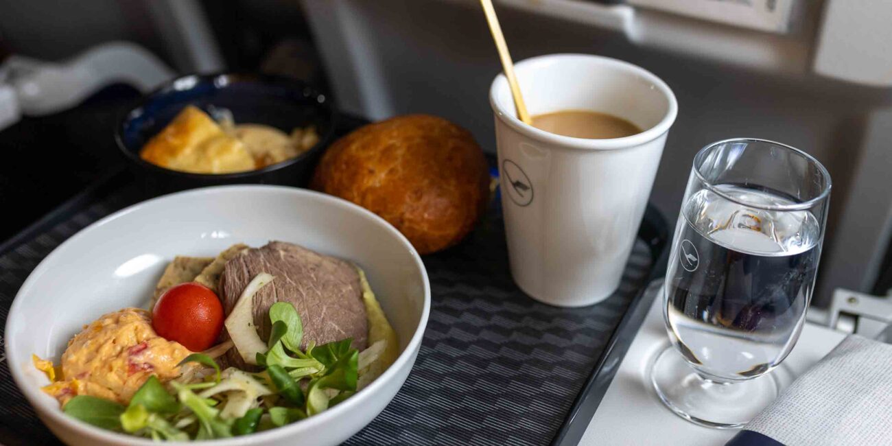 Lufthansa Business Class auf Kurzstrecke Essen